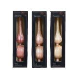 VRH ZA JELKO DECORIS ROZA BARVE VIŠINA 31 CM SORT