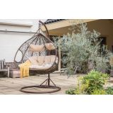 VRTNA GUGALNICA LESLI JAJČEK ZA 2 OSEBI BEŽ BLAZINA