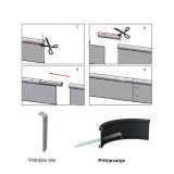 VRTNA OBROBA 2PR-TERRA COUNTRYLINE IZ PP MATERIALA, H=100MM, D=6 METROV - RJAVA