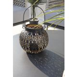 VRTNE LUČKE MQ LANTERNA KOVINSKA ČRNA/ZLATA, 16X15 CM