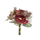 UMETNO CVETJE VRTNICA,HORTENIZJA ŠOP. H32CM RDEČA/FUKSIJA