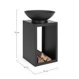 VRTNO KURIŠČE BIZZOTTO HOMEMOTION EFESTO KURIŠČE, PROSTOR ZA POLENA 50X75 CM