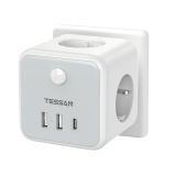 VTIČNI RAZDELILEC TESSAN 301-DE-C 3X VTIČNICA, 2X USB-A, 1X USB-C