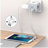 VTIČNI RAZDELILEC TESSAN 301-DE-C 3X VTIČNICA, 2X USB-A, 1X USB-C