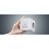 VTIČNI RAZDELILEC TESSAN 301-DE-C 3X VTIČNICA, 2X USB-A, 1X USB-C