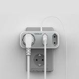 VTIČNI RAZDELILEC TESSAN 324C 1X SCHUKO + 2X EURO VTIČNICI, 1X USB-A, 1X USB-C