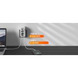 VTIČNI RAZDELILEC TESSAN 328 2X VTIČNICA (SCHUKO + EURO), 3X USB-A, 1X USB-C