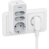 VTIČNI RAZDELILEC TESSAN 330C 1X SCHUKO + 2X EURO VTIČNICI, 1X USB-A, 1X USB-C