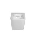 WC ŠKOLJKA, VISEČA FEROTEHNA QUADRA BREZ ROBA Z WC DESKO