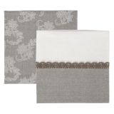 NADPRT AMO LA CASA WHITE PEONY 90X90 CM MACRAME, SORTIRANO