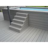 WPC DESKA ZA TERASO SVETLO SIVA 2200X150X25 MM OZKO/ŠIROKO REBRANA