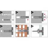 ZIDNI VLOŽEK X1 6X50 ZAV=30KOS