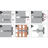 ZIDNI VLOŽEK Z VIJAKOM X1 8X60 + UNIV. VIJAK ZAV=50KOS