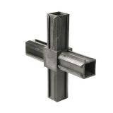 VEZNI ELEMENT ALBERTS XD CEVNI 20X20MM KRIŽNI ČRNI PVC 4