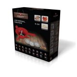 KUHINJSKI PRIPOMOČEK BLAUMANN PASIRKA 24 CM PVC RDEČA S 3 INOX NASTAVKI