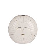 STEKLENA VAZA MICA ZA 1 CVET SONCE BELA D20.5XŠ10XV19.5CM