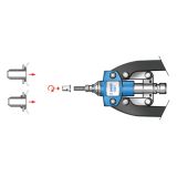 ROČNE KLEŠČE ZA ZAKOVICE UNIOR ZA ZAKOVICE 3.2-6.4 MM IN MATICE M4-M10 ART. 1301