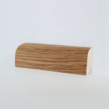ZAKLJUČNA TALNA LETEV HRAST FURNIR LAK PROFILE 40X18X2500 MM SW SV4-D1