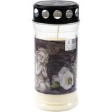 ŽALNA SVEČA ILKOS PREMIUM 4 DNEVNA BELA MOLEČI ANGEL