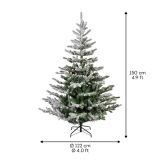 ZASNEŽENA NOVOLETNA JELKA IZ UMETNE MASE, VIŠINE 150 CM