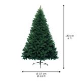 ZELENA NOVOLETNA JELKA CANADA SPRUCE IZ UMETNE MASE, VIŠINE 180 CM