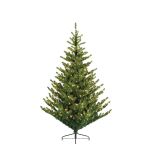 ZELENA NOVOLETNA JELKA IZ UMETNE MASE, VIŠINE 210 CM, Z LED LUČKAMI