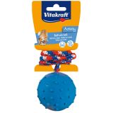 IGRAČA ZA PSA VITAKRAFT ŽOGA GUMA TRDA, Z VRVJO
