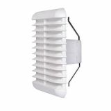 ZRAČNIK BREZ REGULACIJE VAFRA PVC FASADNI 166X166 KVADRATNI Z VZMETJO