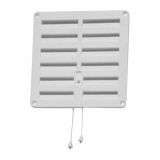 ZRAČNIK Z REGULACIJO VAFRA PVC FASADNI 200X200 KVADRATNI