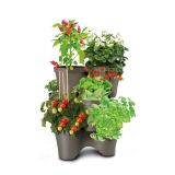 ZUNANJA POSODA ROMA 38.5X38.5X17CM ANTRACIT