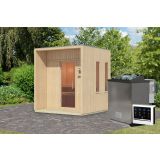 ZUNANJA SAVNA KARIBU ARCADIA GRELEC 9 KW BIO ZUNANJE UPRAVLJANJE