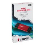 ZUNANJI TRDI DISK KINGSTON SSD EXT. 512MB USB3.2 SPS D/512GB DUAL USB-A USB-C