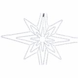 LUČKE MQ ZVEZDA 3X LED BELA S S SV. EFEKTOM 135X135 CM