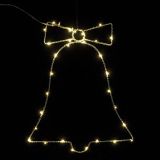 LUČKE MQ ZVONEC 25X30 CM 30 MINI LED TOPLO BELE PRITISKAČ