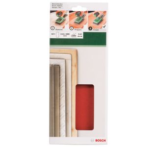 SAMOPRITDILNI BRUSNI LIST BOSCH 10-DELNI SET C430 RDEČ 115X280 MM G240