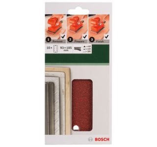 SAMOPRITDILNI BRUSNI LIST BOSCH 10-DELNI SET C430 RDEČ 93X185 MM K60/120/180 SAMOPRITDILNI BRUSNI LIST BOSCH 10-DELNI SET C430 RDEČ 93X185 MM K60/120/180