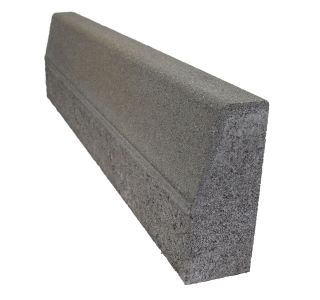 BETONSKI ROBNIK OBLAK GROUP 100X25X10 CM POŠEVEN CEMENTNO SIV