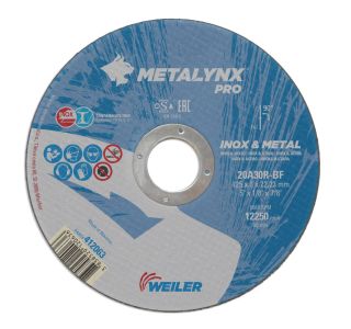 REZALNA PLOŠČA ZA RF METALYNX 125X3X22.23 MM 20A30P-BF