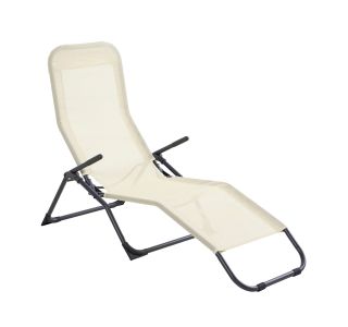 LEŽALNIK IZ TEKSTILENA KROMA SPA TEMNO BEŽ