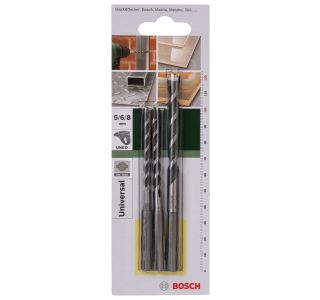 VEČNAMENSKI SVEDER BOSCH 3-DELNI KOMPLET SVEDROV SDS-QUICK 5/6/8 MM