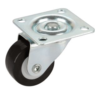 POHIŠTVENO KOLO DÖRNER + HELMER 30X14 MM PU-KOLO NOSIL. 20KG/KOLO ČRN