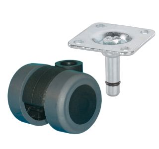 POHIŠTVENO KOLO DÖRNER + HELMER 35MM PLOŠČA 38X38MM DVOJNO, MEHKA TLA PARKET