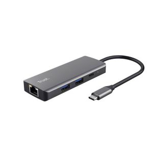 ADAPTER TRUST MULTIPORT DALYX 6/1 USB-C ADAPTER ALUMINIJ ADAPTER TRUST MULTIPORT DALYX 6/1 USB-C ADAPTER ALUMINIJ