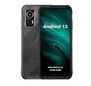 AGM ODPORNI PAMETNI TELEFON H6 LITE 4G 4+4GB/128GB DS ANDROID 13, KAMERA 50MP DUAL AI - ČRN