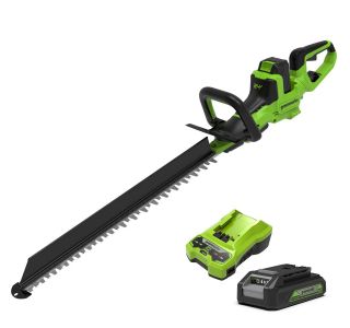 AKUM. ŠKARJE ZA ŽIVO MEJO GREENWORKS 24V 61CM Z 2AH BATERIJO+POLNILNIKOM