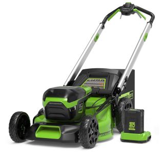 AKUMULATORSKA KOSILNICA GREENWORKS 60V 46 CM SAMOHODNA Z 4AH BATERIJO IN POLNIL.