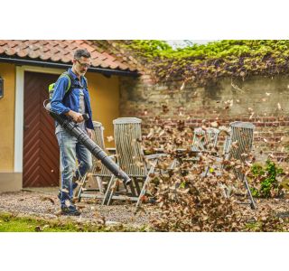 AKUMULATORSKI PUHALNIK GREENWORKS 60V 4AH NAHRBTNI Z BATERIJO IN POLNILNIKOM