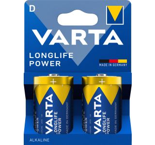 ALKALNI BATERIJSKI VLOŽEK VARTA LR20 D LONGLIFE POWER BL/2, 1.5V