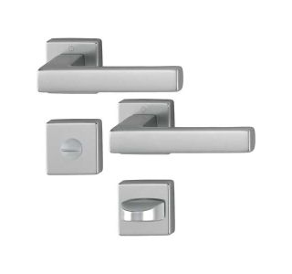 ALU KLJUKA ZA VRATA TOULON Z ROZETO WC F9