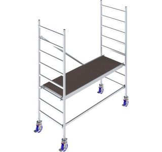 ALUMINJASTI ODER KRAUSE STABILO S10 PODEST 2X0.75M DELOVNA VIŠINA 13.40 M